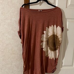 Cato Rust Floral Women's Top 22/24
